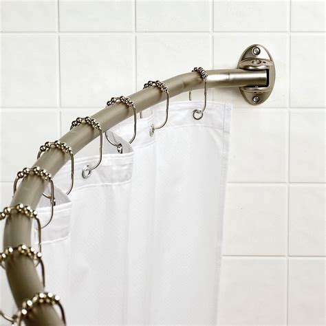 shower curtain rods curved|curved extraheavyduty shower curtain rod.